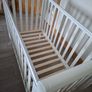 White Sleigh Cot Image 4