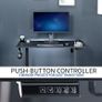 Electric Height Adjustable 112 x 61 cm Stand Up Desk Standing Workstation with Memory Controller Black Top Frame DESK-E144B Image 5