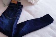 Super High Waist Dark Denim Jeans - Size 6