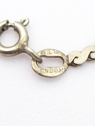 Vintage 925 Sterling Silver Flat Curb Chain