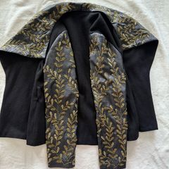 Black Gold Embroidered Jacket