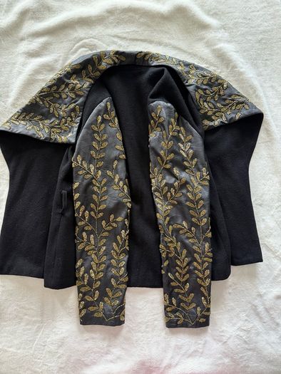 Black Gold Embroidered Jacket