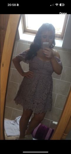 New look crochet off the shoulder dress