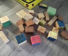 Homemade wooden blocks