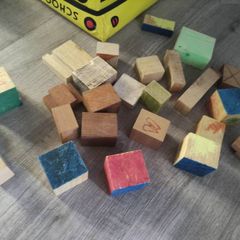 Homemade wooden blocks