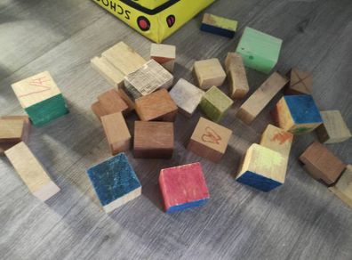 Homemade wooden blocks
