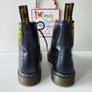 Dr Doc Martens logo brand print 1460 8 hole black yellow boots UK 6 EU 39 US 8 Image 6