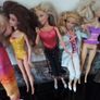 Seven Part Dressed Barbie Dolls Image 5