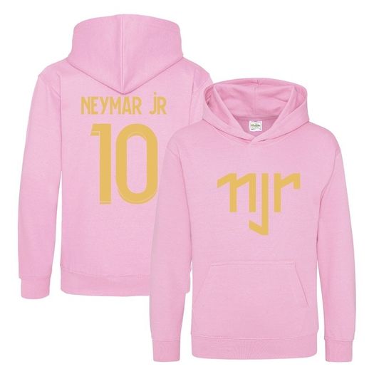 Kids Neymar Jr Inspired Soccer Hoodie Jumper footy merch Jumper Neymar Jr Merch Boys Girls Gift Top Tee 5-13yrs Number 10 # 10