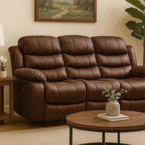 3 Seater PU Leather Recliner Sofa , Waterproof.