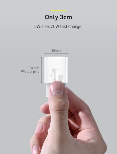 USB Type C Charger 20W Portable USB C Charger Support Type C PD Fast Charging For iPhone 12 Pro Max 11 Mini 8 Plus