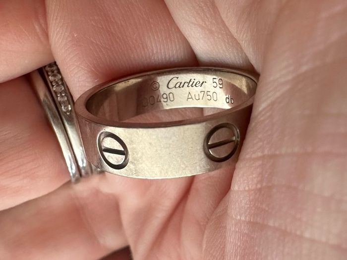 White gold Cartier Love Ring