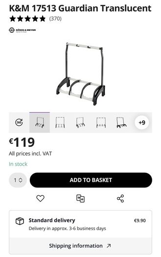 Brand New - 3 Way Guitar Stand - K&M Guardian