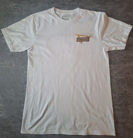 In-N-Out Burger 75 Years Anniversary T-Shirt Mens Small White Graphic Logo Tee
