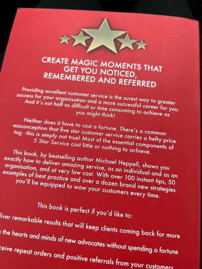 "5 star service" book by Michael Heppell