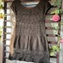 Brown crochet top/ tunic/cover up 100% cotton Image 9