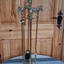 Vintage Brass fireplace set. Madr in France. Image 10
