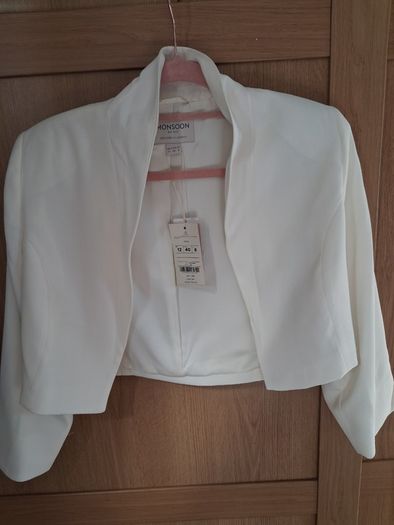 Monsoon Crop Ivory Jacket