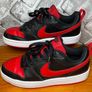 Nike Court Borough Boys/Girls Low Top Trainers UK4 EUR36.5 Red/Black Image 4