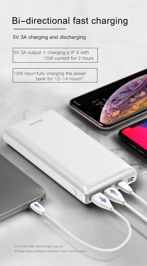 30000mAh Powerbank USB C Fast Poverbank For Xiaomi iPhone 12 Pro Portable External Battery Charger Pover bank