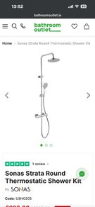 Sonas Strata Round Thermostatic Shower kit