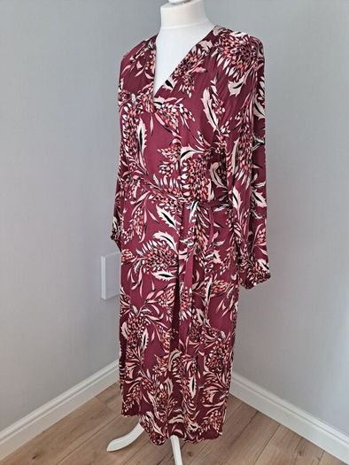 Part Two burgandy dress size 46, UK 18