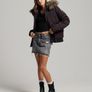 Superdry-Everest Hooded Puffer Bomber Jacket size uk 8 Image 4