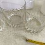 Multi-Purpose Crystal Beverage Tumbler Drinking Glass Set of 4 each 2 matching not stamped.. Image 8