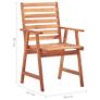 Outdoor Dining Chairs 8 pcs Solid Acacia Wood Image 7