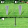 Euro Fence Steel 25x1.2 m Grey Image 3