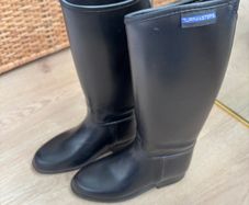 Childs Horse Riding Boots Black Size 12-13/32 Turfmasters