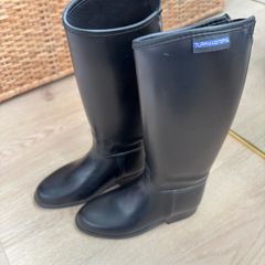 Childs Horse Riding Boots Black Size 12-13/32 Turfmasters