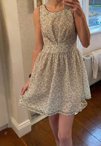 Penneys floral print dress size 10 cream