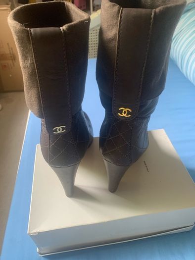 Chanel brown boots