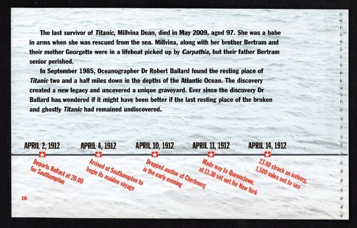 2012 Ireland Titanic Commemorative Stamps Booklet Mint Never Hinged (MNH). Photos of contents shown.