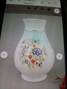 antique  Royal Tara wedding vase