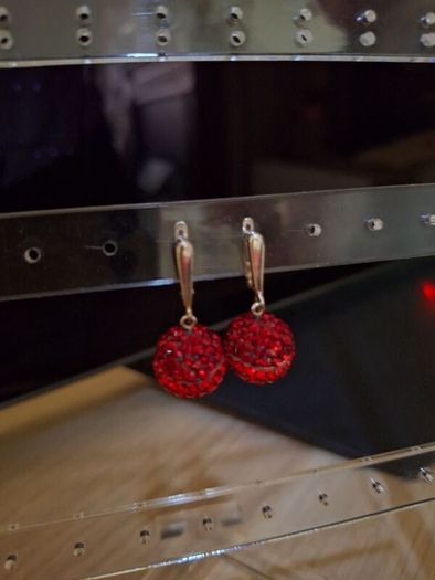 new silver earrings