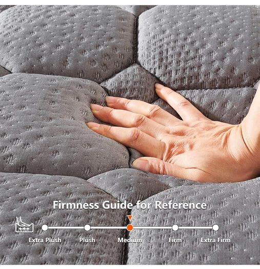 4FT Small Double Mattress, 10 Inch Hybrid Mattres with Breathable