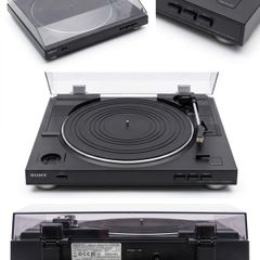 Sony PS-LX300USB stereo turntable / record player in black.