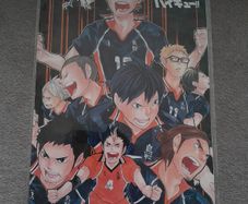 Anime posters and keychains