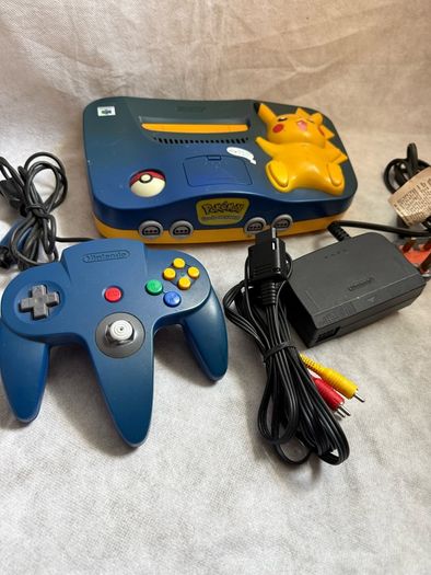 Nintendo 64 Pokemon Pikachu Edition Blue N64 Console