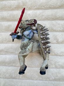 ELC Centaur Goat Mythical Creature Warrior Tower Of Doom Darkness Fantasy Figure approx. 13 cm. Used Please see photos