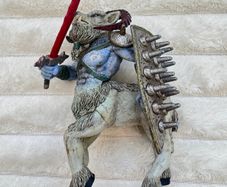 ELC Centaur Goat Mythical Creature Warrior Tower Of Doom Darkness Fantasy Figure approx. 13 cm. Used Please see photos