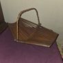 1950's Folding Bamboo Fruit Basket Image 3