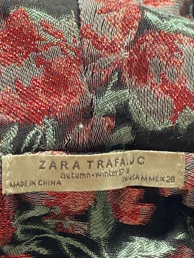 Zara Velvet Kimono Jacket Size Medium