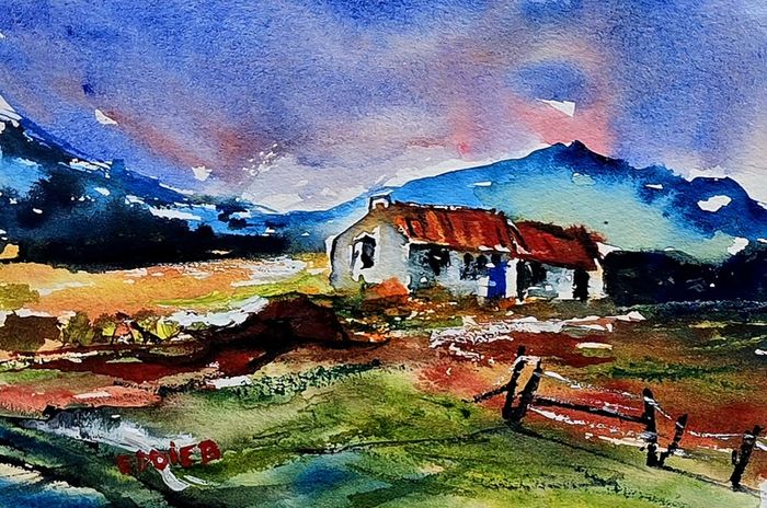 Irish scenes  watercolours