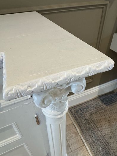 Solid Wood Antique Dresser/ Cabinet/ Bookshelves in Farrow and Ball
