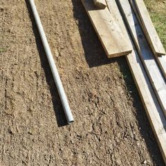 Timber and Steel pipe