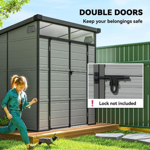 Plastic Garden Shed 6 x 6ft