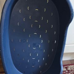 Xl Blue heavy Dog Plastic Bed 90cm